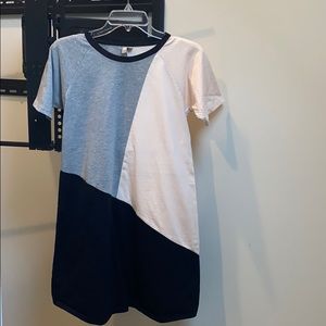 Asos Colorblock Teeshirt Dress